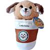 DKidz Giocattolo Peluche Cane Coffee Bobby Linea Star Mugs 25 cm Morbido DKidz
