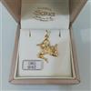 Sava gioielli Ciondolo pendente medaglia sicilia trinacria in oro giallo 750 18 kt nuovo
