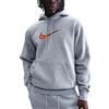 Nike Felpa da Uomo con Cappuccio Club Bb Grigia Codice HV0854-063 - 9M