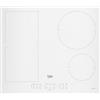 Beko Piano Cottura 4 Fuochi Induzione Incasso 58 cm IndyFlex Bianco HII64200FMTW Beko