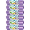Bottari Italy Bottari 60 Sacchi Immondizia 110L 70x110 cm con Laccetti di Chiusura, Viola, Raccolta Differenziata Secco, Sacchi per Spazzatura Resistenti e Riciclati, 6 Rotoli da 10 Pezzi