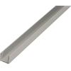 Alberts 474874 Profilo a U | Alluminio, anodizzato argento | 2000 x 20 x 20 mm