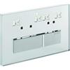 Geberit 115.788.00.1 Placca di Scarico Sigma 50 con 2 Pulsanti