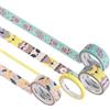 folia 26457 - Washi Tape Wildlife, 4 x 5 m, Nastro Adesivo in Carta di Riso, hotfoil in 4 Disegni di Animali, per Il Crafting, la Decorazione e l'abbellimento