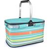 Iris Barcelona Cesto da picnic estivo 20 l, colore: blu