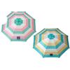 Atosa Ombrellone da spiaggia design a righe multicolore orientabile in metallo di ferro Ø220 cm Nylon protezione UPF 50+ assortita in 2 possibilità con custodia, multicolore
