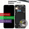 Samsung DISPLAY PARI A ORIGINALE SAMSUNG A40 SM-A405 SCHERMO OLED VETRO FRAME LCD TOUCH