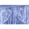 BES Coppia Tende Luminose Luce Fredda Natale Batteria 144 Led Addobbi Finestra