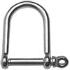 Osculati Grilli inox a D larga mm 12 - 1 PZ Osculati - 08.325.12 - 0832512