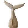 Decorazione in legno a forma di coda di balena, artigianato rustico