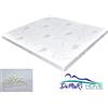 Domarihome TOPPER CORRETTORE IN MEMORY FOAM MATRIMONIALE SFODERABILE ALTO 8CM 80 160 190