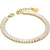 Boccadamo Bracciale tennis donna acciaio anallergico con cristalli luminosi Boccadamo