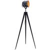Teamson Home Lampada da terra LED moderna treppiede nero oro Versanora VN-L00020-EU | Moderna