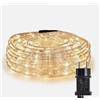 WISDOM TUBO LUMINOSO 30 MT LUCE BIANCA CALDA PER NATALE 720 LED IP44 8 GIOCHI DI LUCE