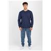 NOI DI NOTTE Pigiama Uomo Manica Lunga Cotone Felpato ART. FC003176