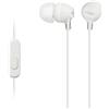 Sony MDR-EX15AP - Cuffie in-ear con microfono, Auricolari in silicone, Bianco