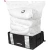Compactor - Set 3 custodie Black Ed. con sacco sottovuoto integrato, salvaspazio armadio per piumoni, cuscini, vestiti, antiacari, umidità, tarme, con aspirapolvere o pompa manuale, taglia XXL