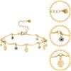 Eye Anklet Regolable Chain Evil Eye Eye Eye Estey Barefoot Jewelry