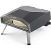 Ompagrill Forno Professionale a Gas 8 kW Area Cottura Alluminio Piatto Girevole Ø 37,5 cm