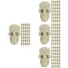 50pcs mini teschi di plastica teste decorazioni teschi di scheletro realistici