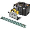 DEWALT DWS520KTR-QS sega affondamento 1300w 165mm max 55mm guida 150cm dws5022