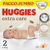 Huggies Extra Care, Pannolini Taglia 2 (3-6Kg), Ultra assorbente, Pacco Jumbo, 116 Pz