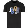 Inter - T-Shirt College 1908, Maglietta da Uomo, Prodotto Ufficiale, Nero, L