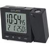 Orologio Radiocontrollato Con Proiezione Ora RDP1001, Nero