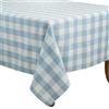 SARO LIFESTYLE 5026.BL70S Indie Collection Tovaglia in misto cotone a quadri, 56% cotone-44% poliestere, blu