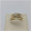 ANELLO DA UOMO IN ORO GIALLO E BIANCO 18KT CON ZIRCONE 6,1 GRAMMI N.22 (1668)