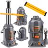 Powermat Cric Idraulico Per Auto a Bottiglia Crick Sollevatore Martinetto da 3 a 50 Ton