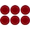 Luminarc Set 6 Sottopiatti Natalizi Rotondi in PVC Rigido Lucente - Cecaro Group