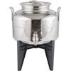 SANSONE *IDEA REGALO FUSTO OLIO ACCIAIO INOX "LUSSO" LT.5 SANSONE + RUBINETTO + SUPPORTO