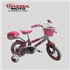 MAGIK MIKE BICICLETTA BIMBA/BAMBINA MAGIC BIKE RAINBOW UNICORN+ROTELLE
