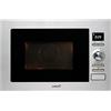 CATA MC 25 D ENC Microonde da incasso Inox Interno in acciaio inossidabile 8 Menu a Accesso Automatico 5 Livelli di Potenza Grill da 1000 W Con Timer Capacità 25L Larghezza 60 cm