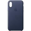 Apple Originale/Ufficiale Apple IPHONE X Pelle Custodia / Cover - Mezzanotte Blu -