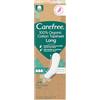 Carefree Salvaslip 100% cotone organico Topsheet Long (24 pezzi), in 100% cotone biologico certificato per una sensazione naturale e asciutta, taglia lunga