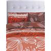 Casa Campo Set Copripiumino Aspen Rosso/Marrone 240 x 220/240 + 1/45 x 170 cm