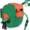 Avvolgitubo Tubo Giardino 20mt con Pistola 9 Getti Acqua Automatico da Parete