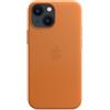 Apple Custodia Back Case In Pelle Magsafe Apple iPhone 13 Mini - Marrone Dorato