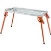 VEVOR Tavolo da Saldatura Pieghevole 533 x 1118 mm Banco da Lavoro per Saldatura, Altezza Regolabile su 4 Livelli, Banco da Lavoro in Acciaio al Carbonio, 6 Slot per Utensili, Fori di Fissaggio 16 mm