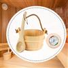 Set Di Secchio E Mestolo Per Sauna Per Uomini E Donne Con Indicatore