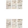 3 fogli 3D Numero 3D Adesivi per lettere di simbolo per scrapbooking fai -da
