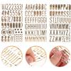 3 fogli 3D Numero 3D Adesivi per lettere di simbolo per scrapbooking fai -da
