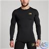 Leone 1947 LEONE Rashguard COMPRESSION DNA manica lunga, Nero