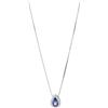 BOCCADAMO Collana Boccadamo in argento con pendente a goccia tanzanite e zirconi