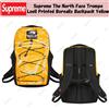 Supreme Zaino Supreme The North Face Trompe Loeil stampato Borealis giallo