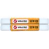 Velcro Brand - Nastro adesivo da cucire 1,5 m x 3/4 per tessuti, abbigliamento e artigianato, ricambio per bottoni a pressione, strisce tagliate a lunghezza, bianco