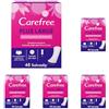 Carefree Salvaslip Plus Large Fragranza Leggera 48 pezzi 180 g (Confezione da 5)