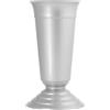 Home Vaso Cimitero Plastica argento piccolo N1 Cm 24 Grigio Home